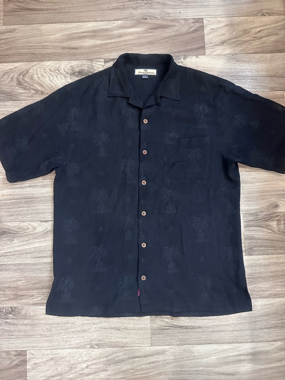 Tommy Bahama 100% Silk Monaco Palms Button-Up Shirt Mens Sz Small Resort
